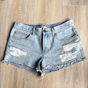 Billabong size 28 Distressed Denim Women Shorts